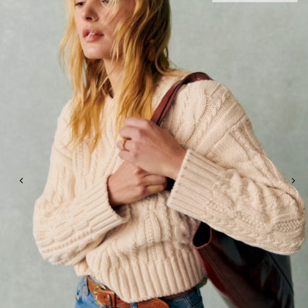 Sezane Evan Jumper Organic Cotton NWT